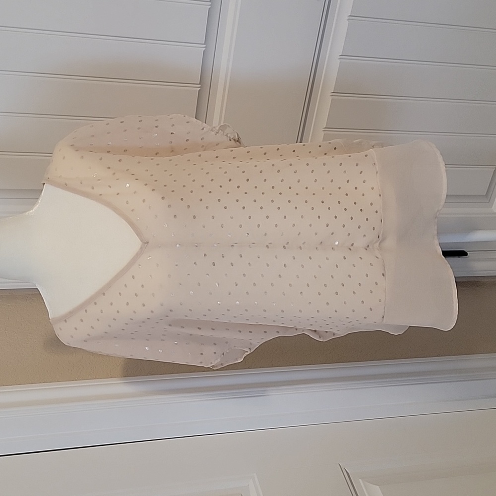 Sheer high low hem blouse